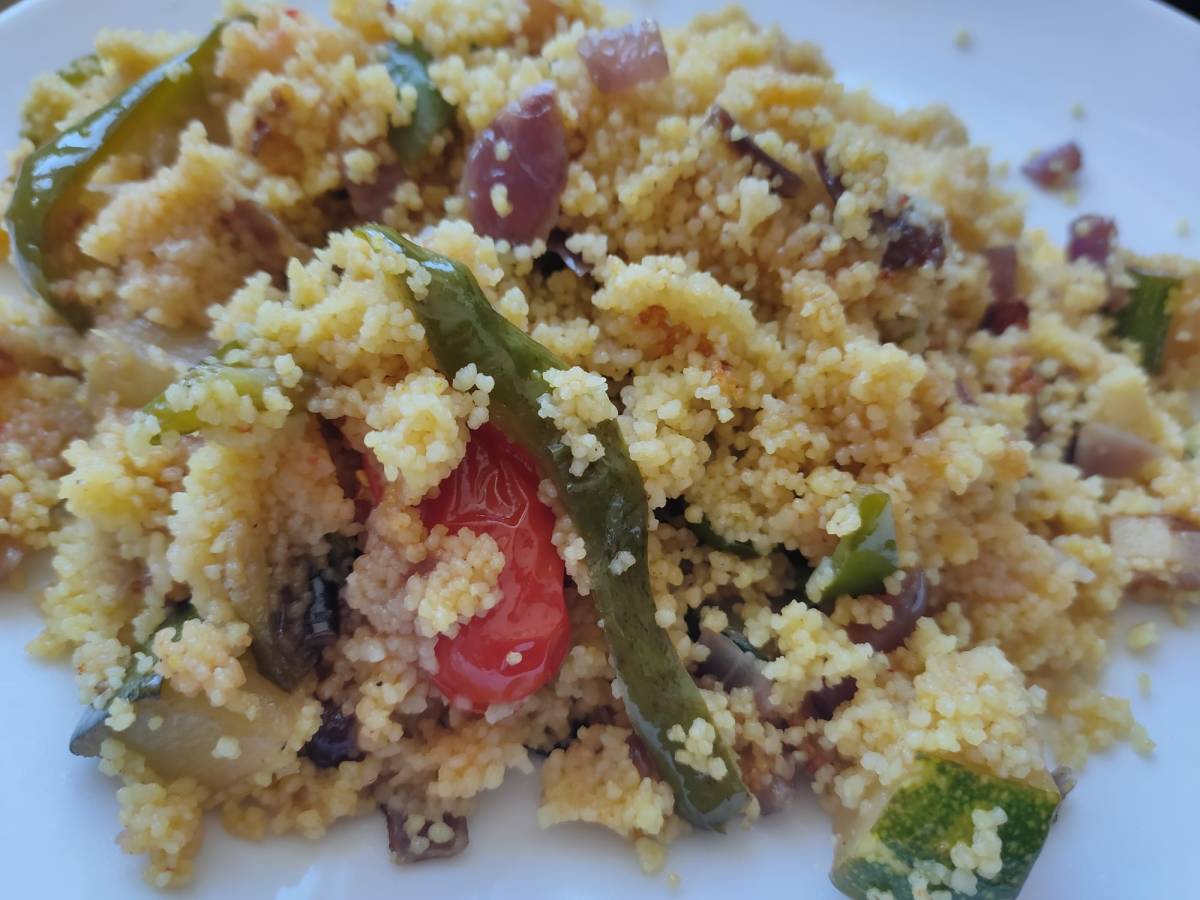 Cuscús con Pisto e&nbsp;Pasas