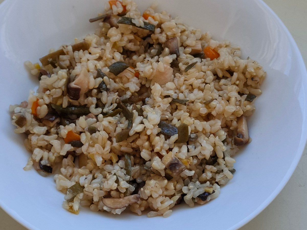 Arroz con Algas e&nbsp;Cogumelos